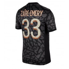 Paris Saint-Germain Warren Zaire-Emery #33 Tredje Tröja 2023-24 Korta ärmar